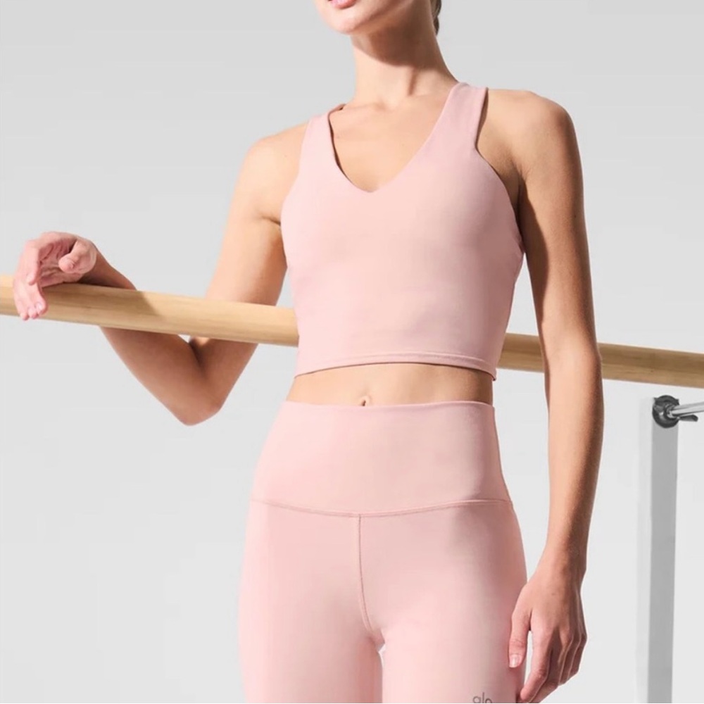 ALO Yoga Pink Racerback Bra Tank